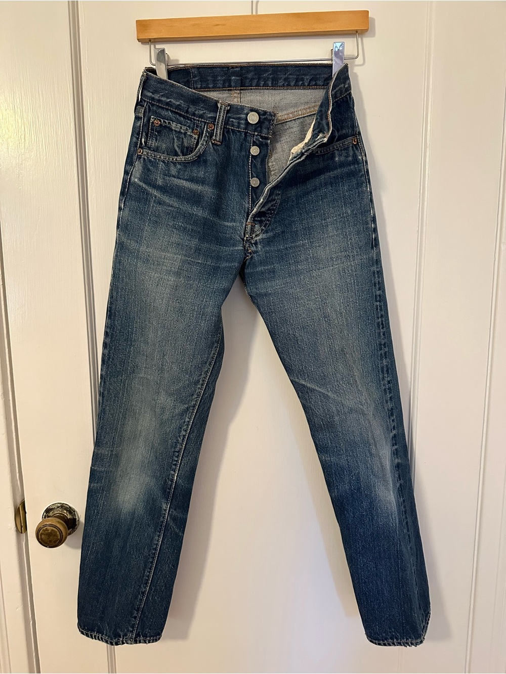 Levi's 501’s Vintage 60’s El Paso Made. Big E. Dark Blue button fly jeans.